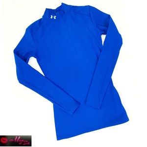 ColdGear® Slim Mock Neck Long Sleeve Athletic Top